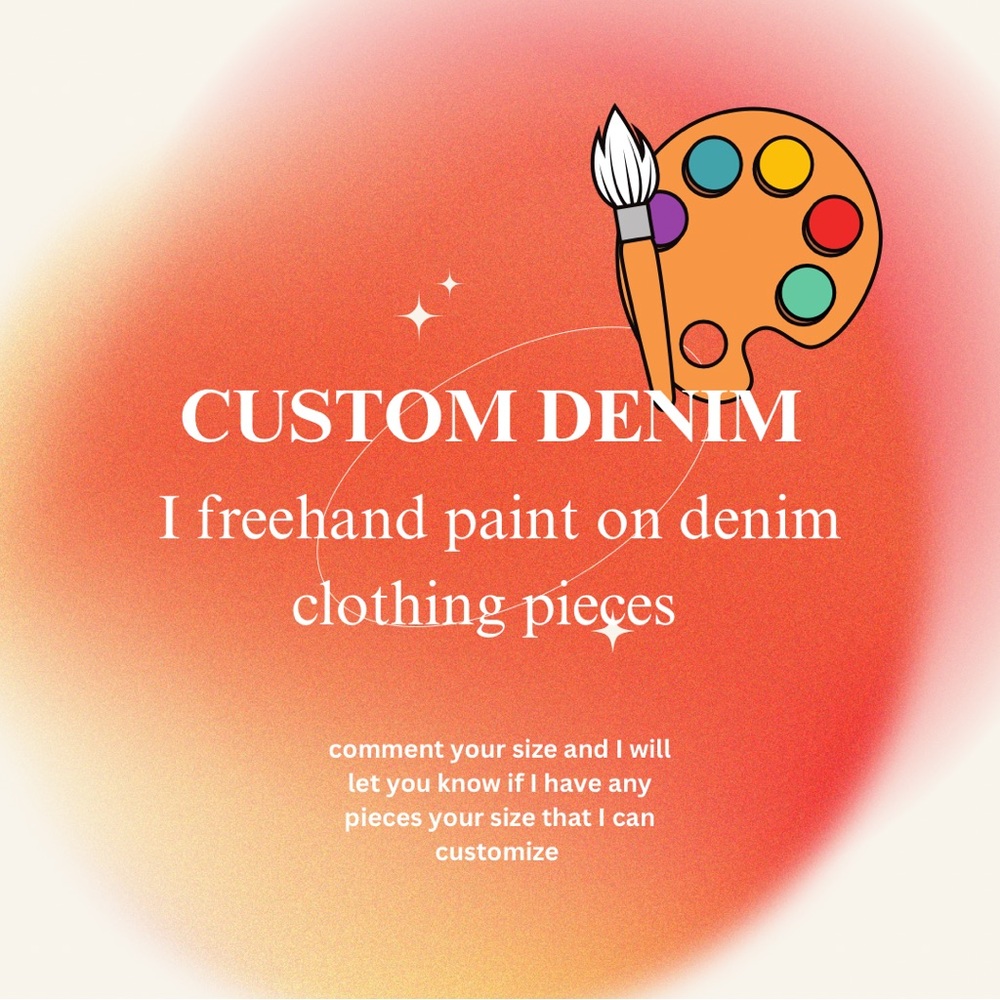 Custom Denim Multiple Sizes Available Jeans Jackets etc